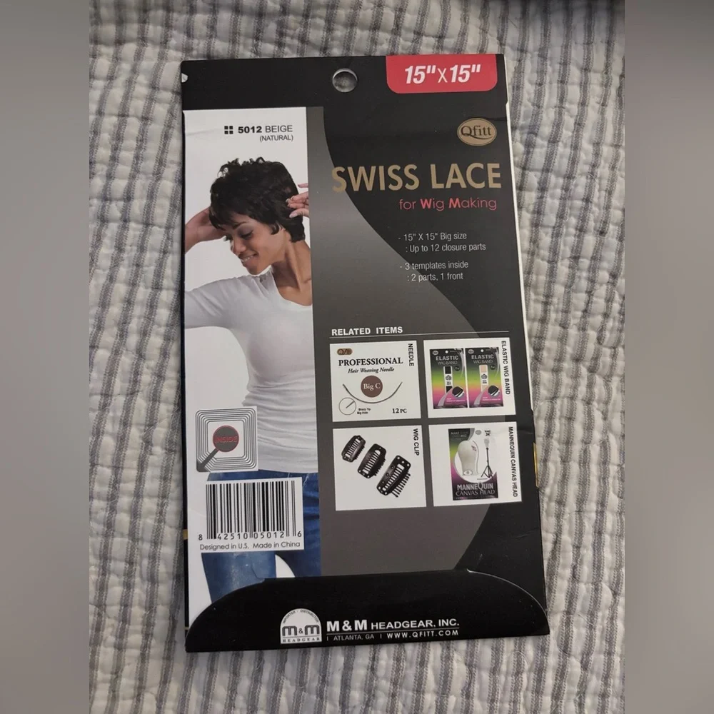 Swiss Lace for Wig Making - Beige - Picture 2 of 2